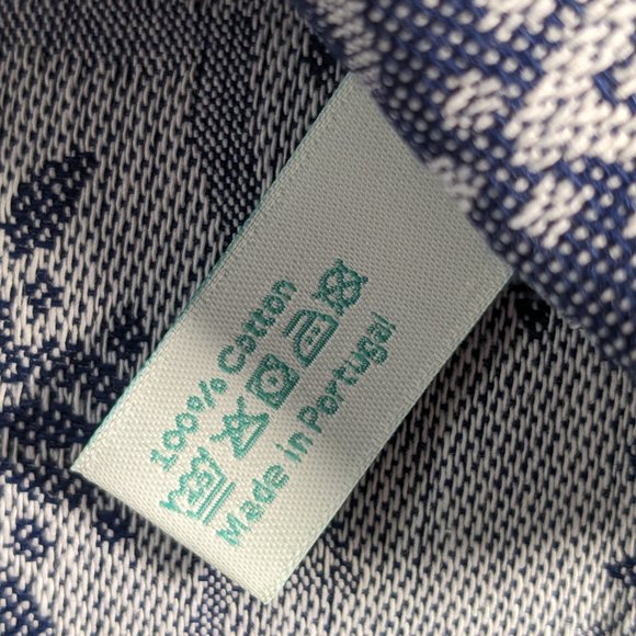 Luxurious Thick European Tea/Guest Towels Cotton Portugal Set  2 Blue - Picture 4 of 6